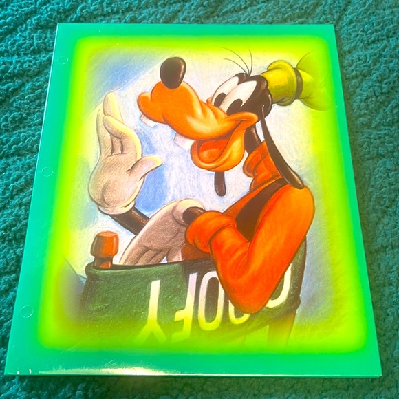 Vintage 90s Disney Goofy pocket folder - Picture 1 of 5